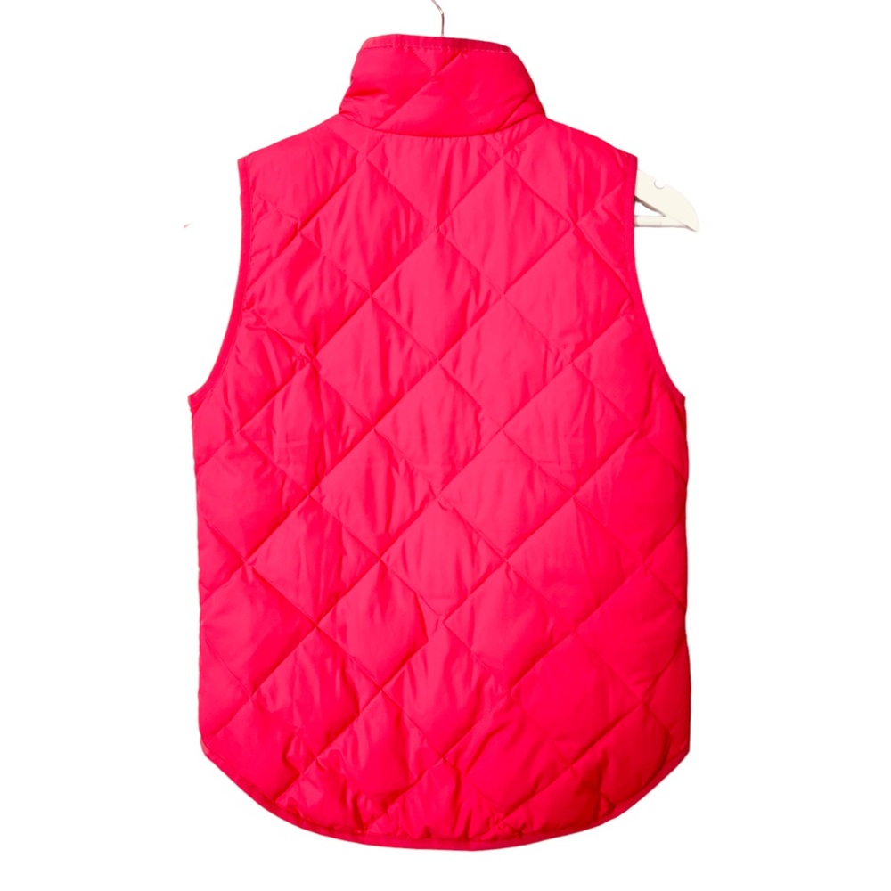 J. CREW FACTORY Puffer Vest Bright Pink Sz XXS - Picture 6 of 9